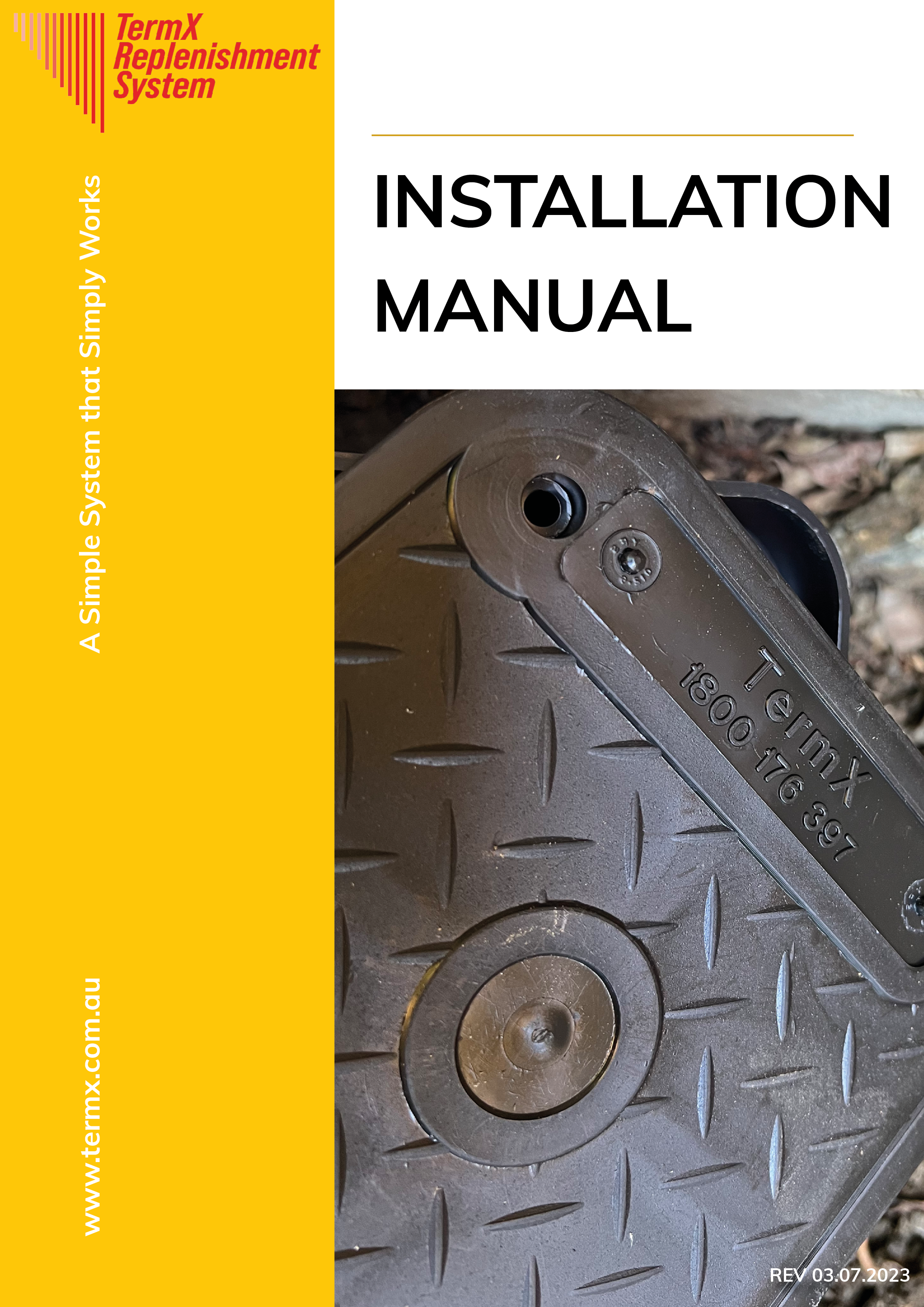 TermX Installation Manual front cover